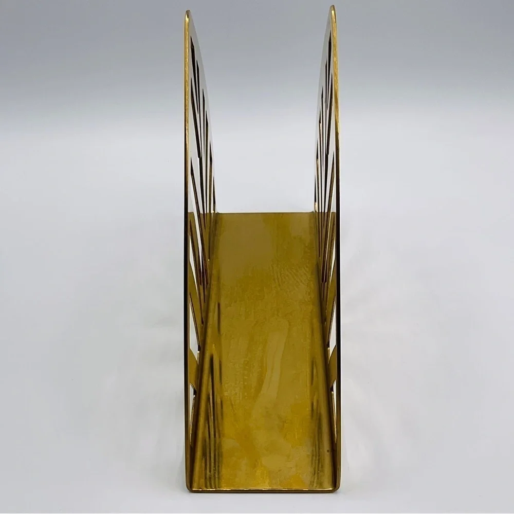 VTG Napkin Holder Ikea Tillstallning Desk Letter Rack Brass Colour Modern Class